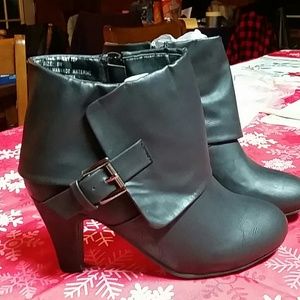 Black Ankle 3.5"heal boots